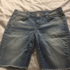 Blue jean shorts